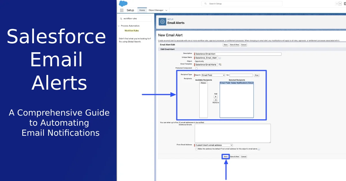 Salesforce Email Alerts for Owner Changes Setup Example – Automating Notifications for Owner Changes