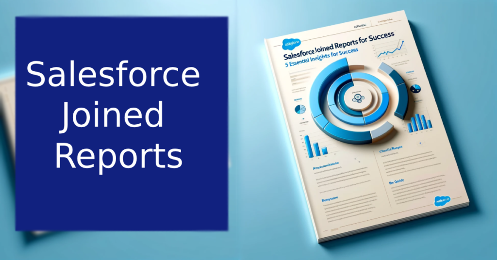 Image illustrating a user working on Salesforce Joined Reports.